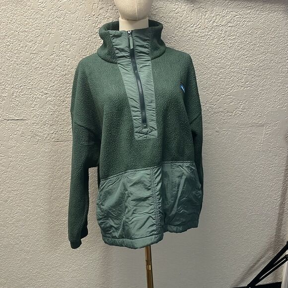 Men's Green Fleece Jacket - Picture 1 of 5